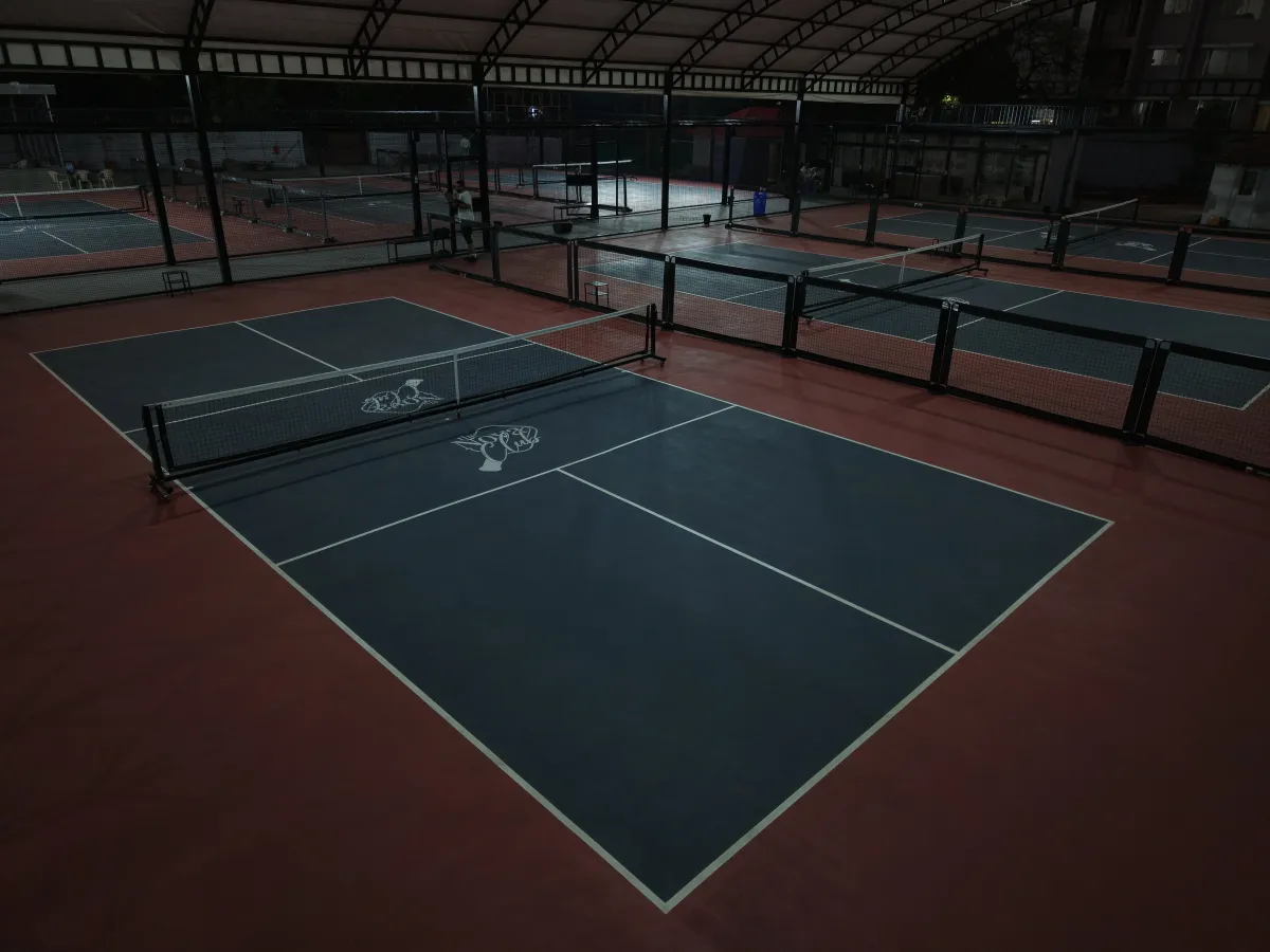 Indoor pickleball court at The Nova Club